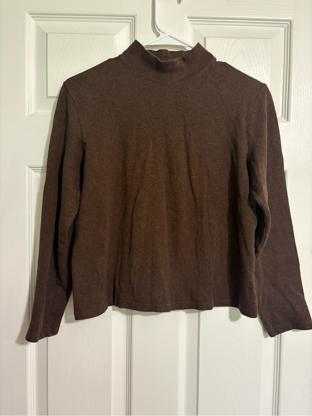 Croft and barrow brown turtleneck petite medium